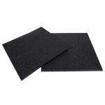 Piso Cross Liso Preto  50  cm x 50 cm 15 mm