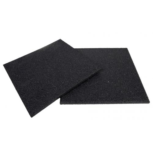 Piso Cross Liso Preto 50 cm x 50 cm 11 mm