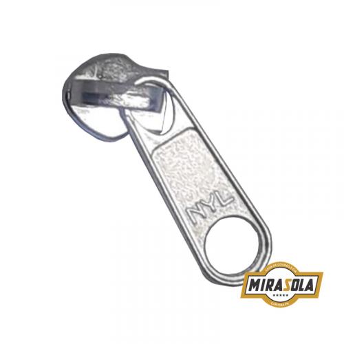 Cursor Zíper Poliéster sem Trava Niquelado nº 08