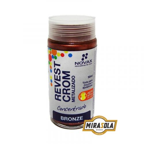 Tinta Metalizada Revestcrom 90ml Bronze Novax